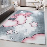 Ben'n'jen Otroška Preproga Kids, 160x230cm, Siva, Roza | Shoptok.si