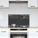 vidaXL Kuhinjski Backsplash Temno siva Kaljeno steklo 70 x 40 x 0.6 cm Cene