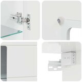 vidaXL Kabinetski zidni Zidne Visoko sjajno bijela 55 x 29 x 100 cm | shoptok.hr