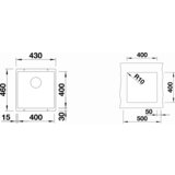 Blanco SUBLINE 400-U Tartuf SILGRANIT PuraDur 523429 | ePonuda.com