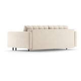 Cosmopolitan Design Krem baršunasti sklopiva/s prostorom za odlaganje sofa 222 cm Bali – | shoptok.hr