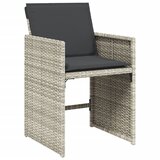  11-dijelni vrtni blagovaonski set s jastucima svijetlosivi | shoptok.hr