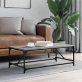 vidaXL Klubska mizica siva sonoma 100x50x35 cm inženirski les Cene