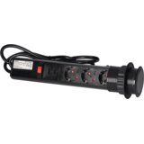 Orno Produžni kabel sa 3 x Schuko utičnice + 2 x USB, ugradbena - OR-AE-1349(GS)/B | shoptok.hr