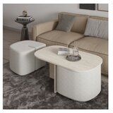 Hanah home set klub stolića, 2 dijela, bež Slike