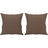  Kavč dvosed z blazinami rjav 120 cm blago | Shoptok.si
