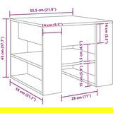 vidaXL Klubska mizica artisan hrast 55,5x55x45 cm inženirski les | Shoptok.si