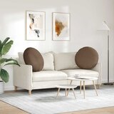  Jastučići za sjedenje 2 pcs Smeđa Ø60 x 21 cm tkanina | shoptok.hr