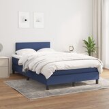 The Living Store Box spring postelja z vzmetnico moder 120x200 cm blago - Box Spring Postelja, (21513145) Cene