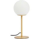 Kave Home Bijela/u zlatnoj boji stolna lampa sa staklenim sjenilom (visina 35 cm) Brisia – Cijene