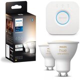  Komplet 2x LED prigušiva sijalica Philips Hue WHITE AMB. GU10/4,2W/230V + Hue bridge | Eponuda.com