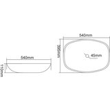 Sapho Plavi stakleni umivaonik 54x39,5 cm Kvaore – | shoptok.hr