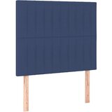 Maison Chic Posteljno vzglavje - Vzglavna omarica 2 kosa modro 90x5x78/88 cm blago, (22077630) Cene
