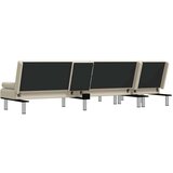  Kutna garnitura na razvlačenje krem 255x140x70 cm umjetna koža | shoptok.hr
