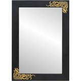  Zrcalo za kupaonicu s ogledalom Crna i srebrna 70 x 50 x 2 5 cm | shoptok.hr