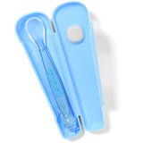 BabyOno Be Active Suction Baby Spoon žlička + embalaža Blue 6 m+ 1 kos | Shoptok.si