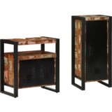 vidaXL Komplet pohištva za kopalnico 2 pcs Trden recikliran les | Shoptok.si