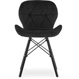 Brandless Žametni stol LAGO - črne/črne noge x 1, (22030518) | Shoptok.si