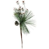  Umetna vejica s storži in sadeži (višina: 22 cm, zelena) | Shoptok.si