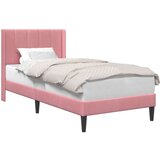  Okvir za krevet s uzglavljem Ružičasta 80 x 200 cm Baršun - Ružičasta 80 x 200 cm | shoptok.hr