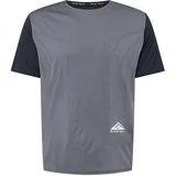 Nike Tehnička sportska majica 'Rise 365' siva / crna / bijela