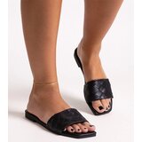 Gemre Black flip-flops with quilted insole Hakimi | Shoptok.si