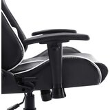 vidaXL Gaming stol črno in belo umetno usnje | Shoptok.si