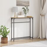 vidaXL Konzolni Stol Umjetnički hrast Metalni okvir, drvena površina | shoptok.hr