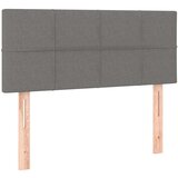 vidaXL Box spring postelja z vzmetnico LED temno siva 120x190 cm blago | Shoptok.si