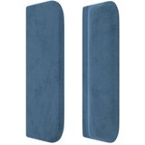  Vzglavje z ušesi temno modro 163x16x78/88 cm žamet, (20933376) | Shoptok.si