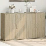  The Living Store Komoda 2 kosa sonoma hrast 60x31x70 cm inženirski les - Komoda, (21440959) Cene