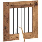  Vrata za pse s postoljem 6 pcs Staro drvo 60 x 60 cm | shoptok.hr