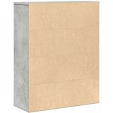 vidaXL Regal za knjige boja betona 60x24x76,5 cm konstruirano drvo | shoptok.hr