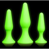 Ouch! Glow in the Dark Butt Plug Set | shoptok.hr