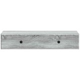 Stolna Stenska stranska miza Siva Sonoma 87,5 x 34,5 x 17 cm, (5000232345) | Shoptok.si