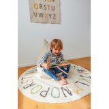 Lorena Canals Kremno bela bombažna otroška igralna preproga ø120 cm ABC Color and Letters – | Shoptok.si