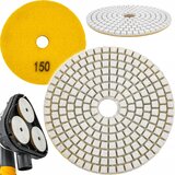  Diamantni mokro-suhi brusni velcro disk 100mm P150 Cene