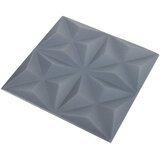  Zidne panele 48 pcs Origami siva 50 x 50 cm XPS pjena | shoptok.hr