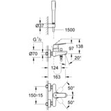 Grohe enoročna armatura za kad/tuš s tuš ročko Eurosmart Cosmopolitan (32832000) Cene