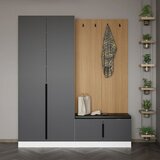 Hanah home Cipelarnik Noah-8331, 180x210x35 cm, Crni | ePonuda.com