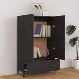  Visoka komoda crna 70 x 31 x 115 cm od konstruiranog drva | shoptok.hr