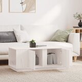  Stolić za kavu bijeli 110x50x40 cm od masivne borovine | Eponuda.com