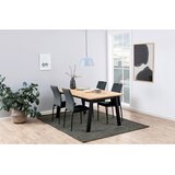 MID.YOU STOL, kovina, tekstil črna, temno siva | Shoptok.si
