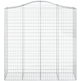  Lučne gabionske košare 4 kom 200x50x200/220cm pocinčano željezo | shoptok.hr