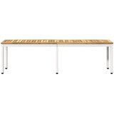  Vrtna klupa 161 x 35 x 45 cm Čvrsto drvo akacije Bijela | shoptok.hr