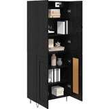  Kuhinjski ormarić Zidne 2 pcs Crni hrast Konstruirano drvo | shoptok.hr