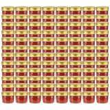  Staklenke za džem sa zlatnim poklopcima 96 kom 110 ml - Zlatno 96 | shoptok.hr