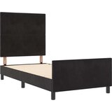  Postelja Črna 80x200 cm Velvet, (22049587) | Shoptok.si