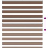 vidaXL Zavjesa zebra 135x150 cm širina tkanine 130,9 cm poliester | shoptok.hr