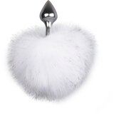 EasyToys Bunny Tail Plug Silver/White | shoptok.hr
